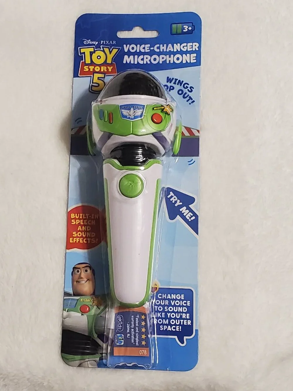 Toy Story 5 Voice Changing Microphone with Pop Out Wings!  Brand New! Great Gift
